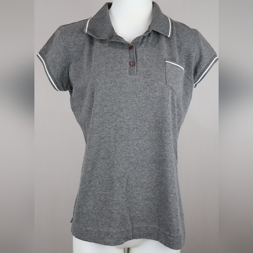 Lizgold By Liz Claiborne | Classic Gray Women's Button Down Shirt